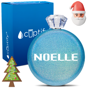 Personalized Claus Christmas Font 5oz Jewel Flask