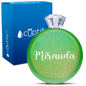 Personalized Miranda Style 5oz Jewel Flask