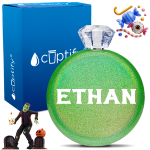 Personalized Grim Halloween Font 5oz Jewel Flask