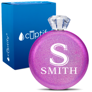 Personalized Monogram Initial and Name 5oz Jewel Flask