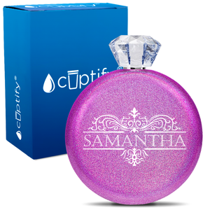 Personalized Vestige Design 5oz Jewel Flask