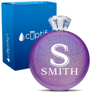 Personalized Monogram Initial and Name 5oz Jewel Flask