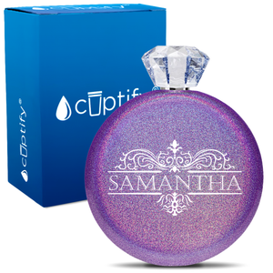 Personalized Vestige Design 5oz Jewel Flask