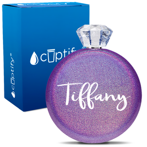 Personalized Tiffany Style 5oz Jewel Flask