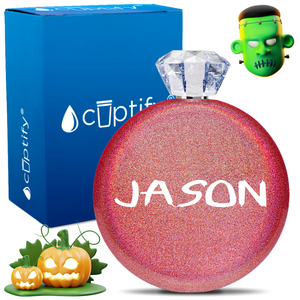 Personalized Scary Halloween Font 5oz Jewel Flask