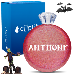 Personalized Creepy Halloween Font 5oz Jewel Flask