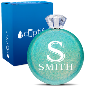 Personalized Monogram Initial and Name 5oz Jewel Flask