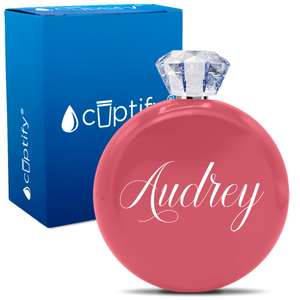 Personalized Audrey Style 5oz Jewel Flask