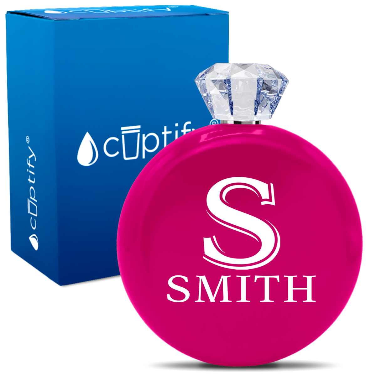 Personalized Monogram Initial and Name 5oz Jewel Flask