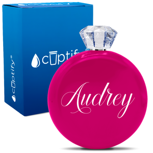 Personalized Audrey Style 5oz Jewel Flask