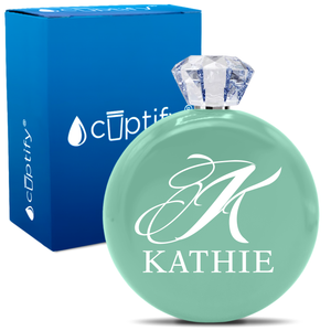 Personalized Script Initial and Name 5oz Jewel Flask