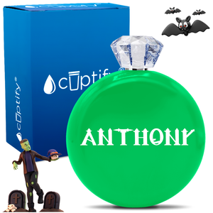 Personalized Creepy Halloween Font 5oz Jewel Flask