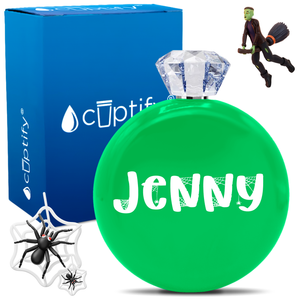 Personalized Spooky Halloween Font 5oz Jewel Flask