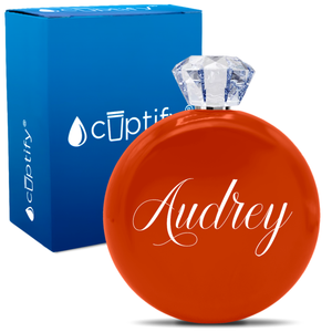 Personalized Audrey Style 5oz Jewel Flask