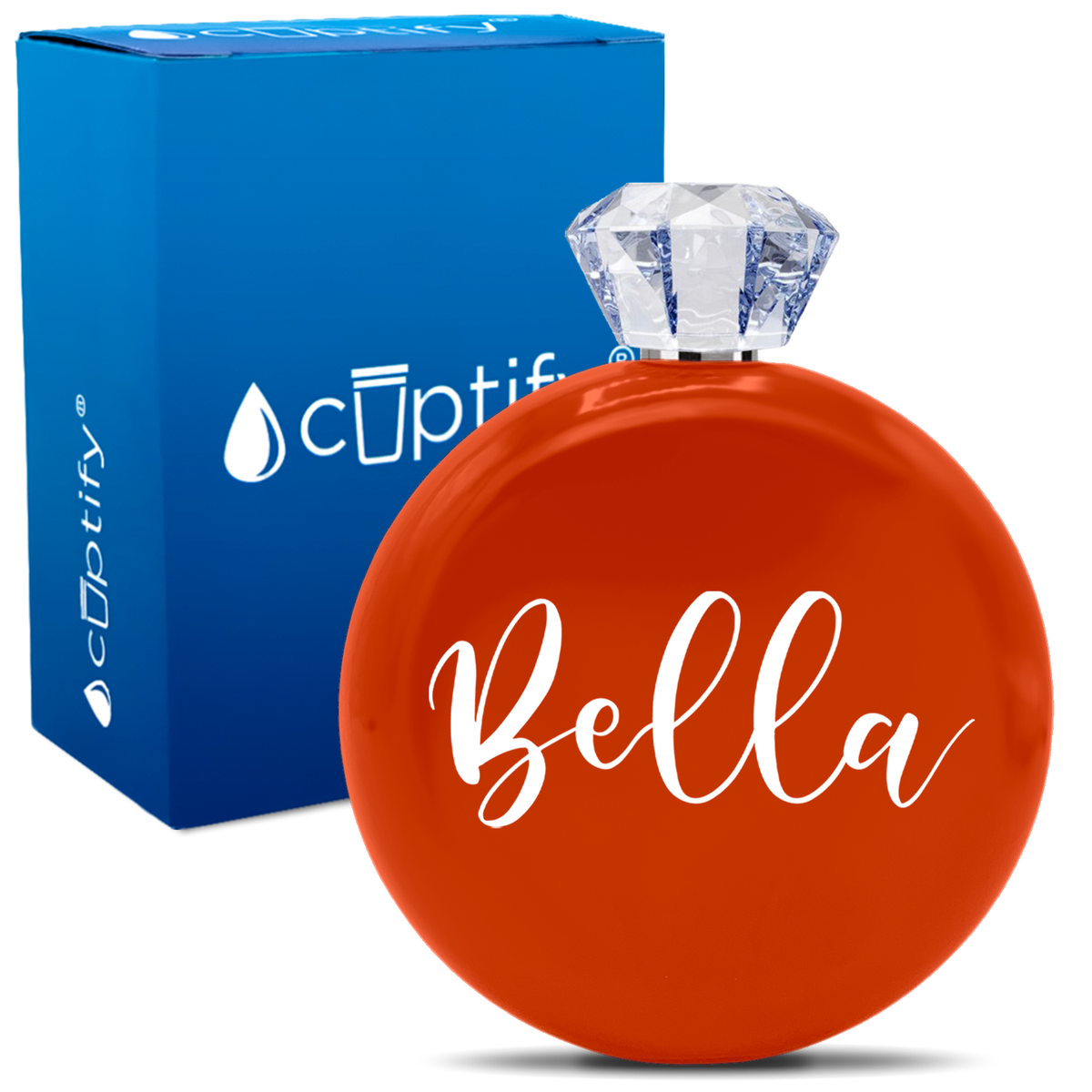 Personalized Bella Style 5oz Jewel Flask