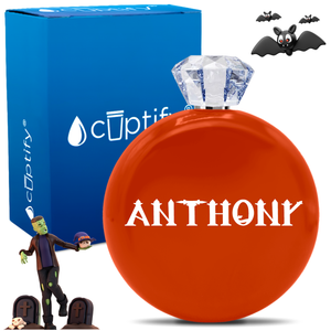 Personalized Creepy Halloween Font 5oz Jewel Flask