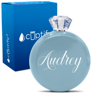 Personalized Audrey Style 5oz Jewel Flask