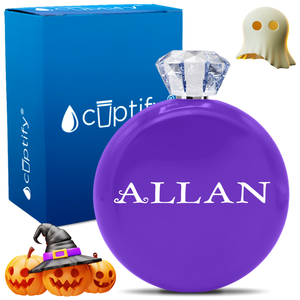 Personalized Eerie Halloween Font 5oz Jewel Flask