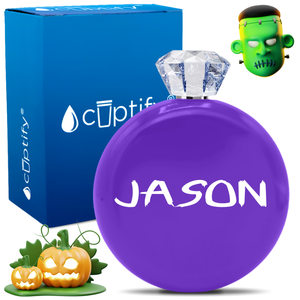 Personalized Scary Halloween Font 5oz Jewel Flask