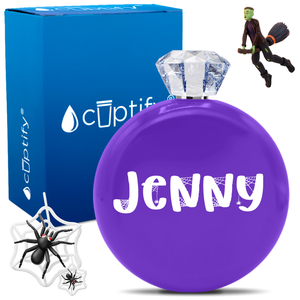 Personalized Spooky Halloween Font 5oz Jewel Flask