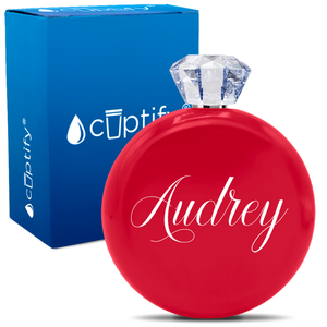 Personalized Audrey Style 5oz Jewel Flask