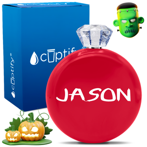 Personalized Scary Halloween Font 5oz Jewel Flask