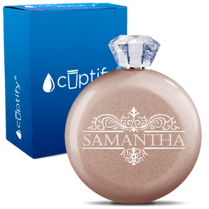 Personalized Vestige Design 5oz Jewel Flask