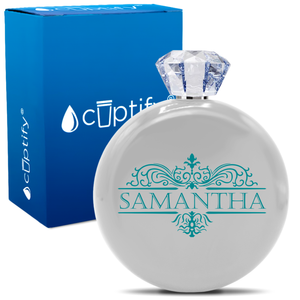 Personalized Vestige Design 5oz Jewel Flask