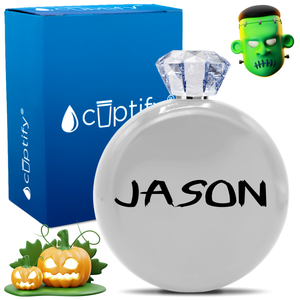 Personalized Scary Halloween Font 5oz Jewel Flask