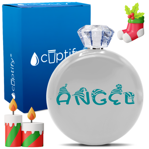 Personalized Elfen Christmas Font 5oz Jewel Flask