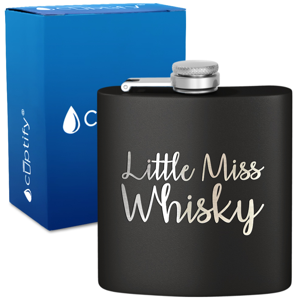 Little Miss Whisky 6 oz Stainless Steel Hip Flask