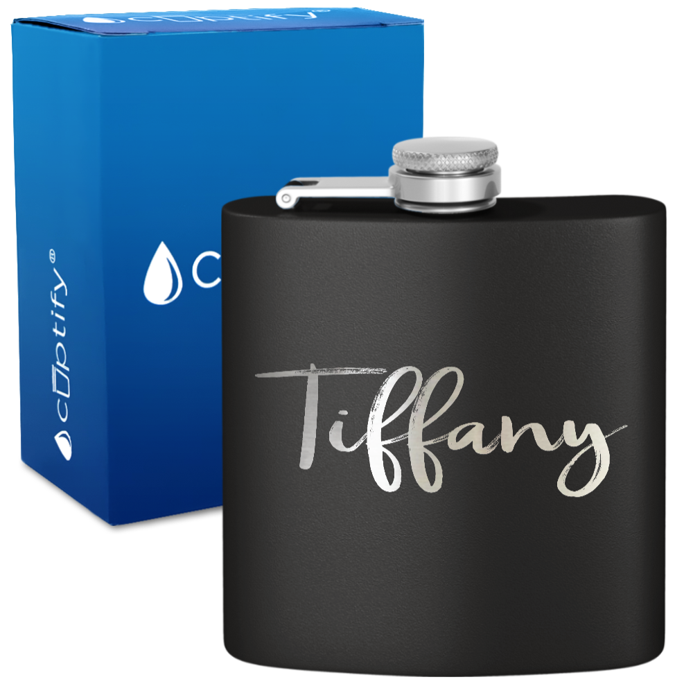 Personalized Tiffany Style 6oz Hip Flask