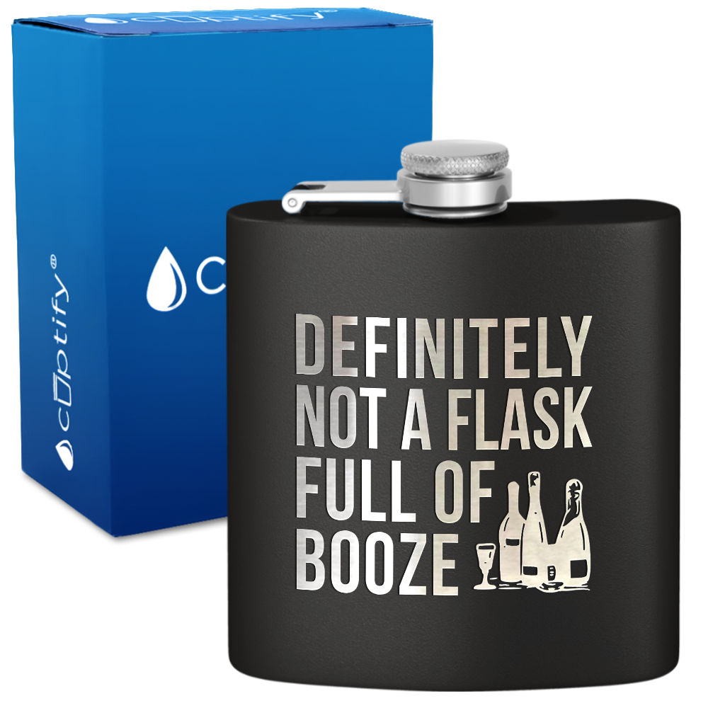 Definitely Not a Flask 6 oz Stainless Steel Hip Flask