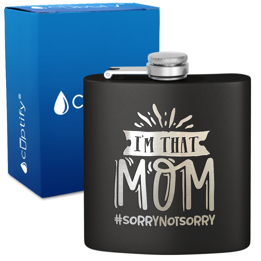 I'm That Mom 6 oz Stainless Steel Hip Flask