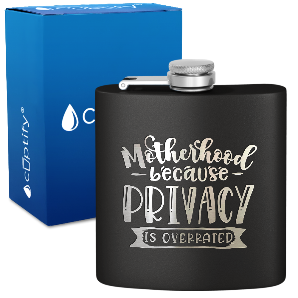Motherhood 6 oz Stainless Steel Hip Flask