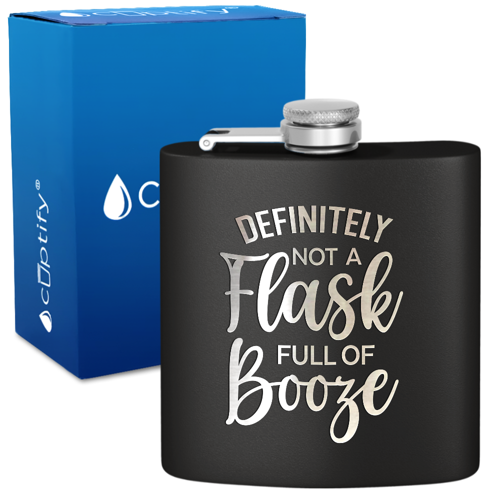 Definitely Not A Flask 6 oz Stainless Steel Hip Flask