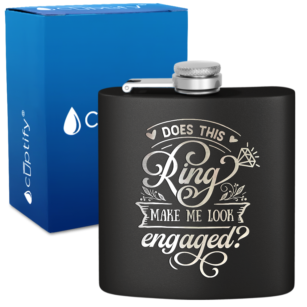 Does This Ring 6 oz Stainless Steel Hip Flask