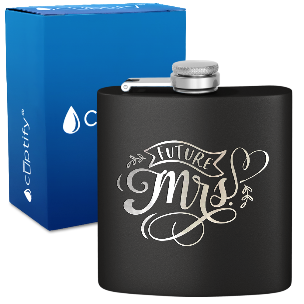 Future Mrs 6 oz Stainless Steel Hip Flask
