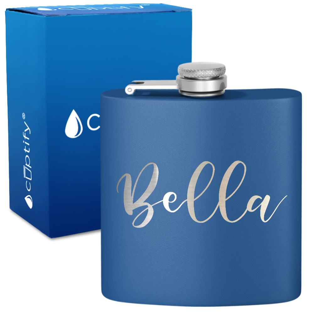 Personalized Bella Style 6oz Hip Flask