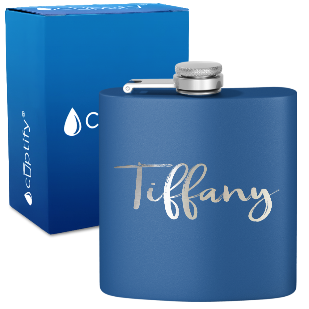 Personalized Tiffany Style 6oz Hip Flask