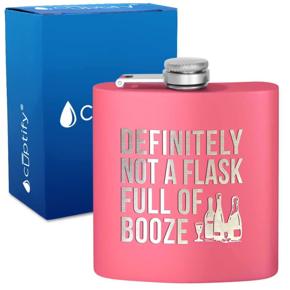 Definitely Not a Flask 6 oz Stainless Steel Hip Flask