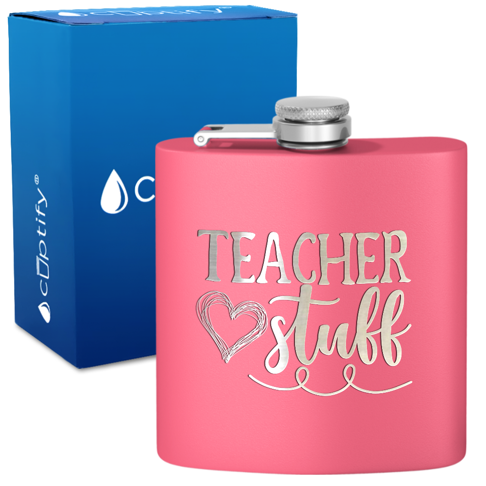 Teacher Stuff 6oz Stainless Steel Hip Flask