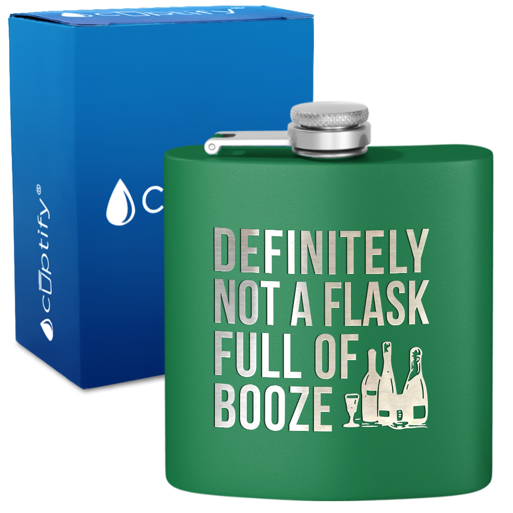 Definitely Not a Flask 6 oz Stainless Steel Hip Flask