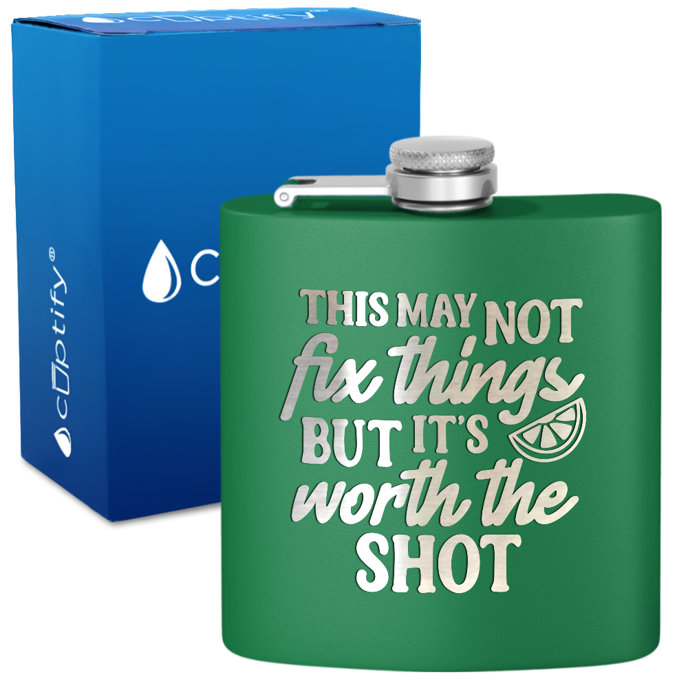 This May Not Fix Things 6 oz Stainless Steel Hip Flask