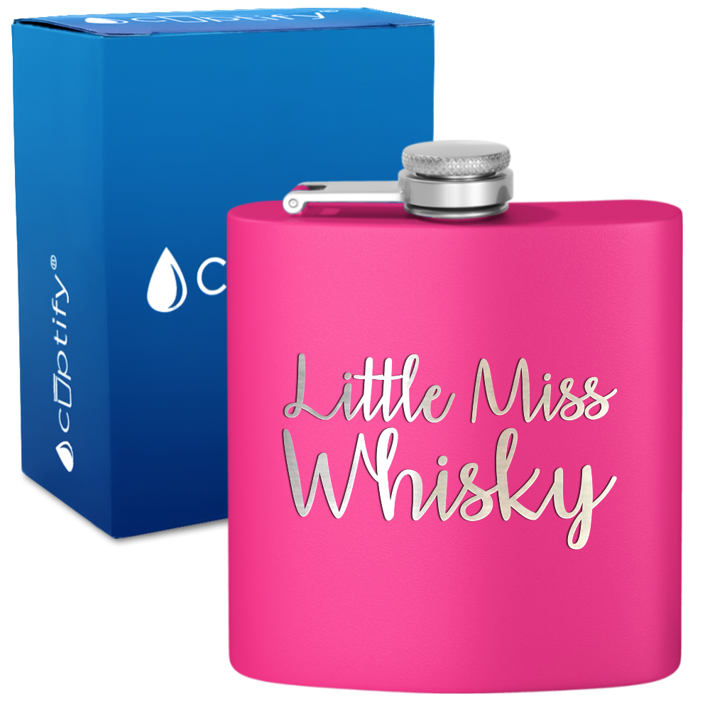 Little Miss Whisky 6 oz Stainless Steel Hip Flask