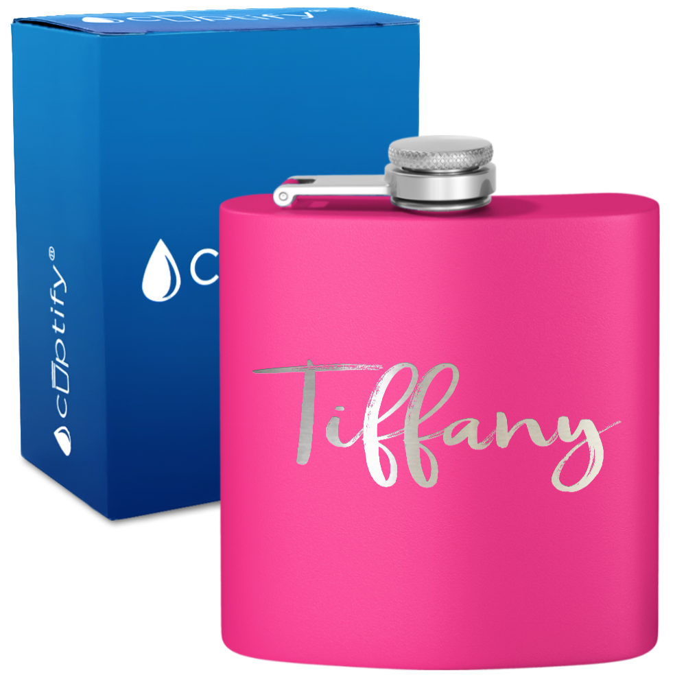 Personalized Tiffany Style 6oz Hip Flask