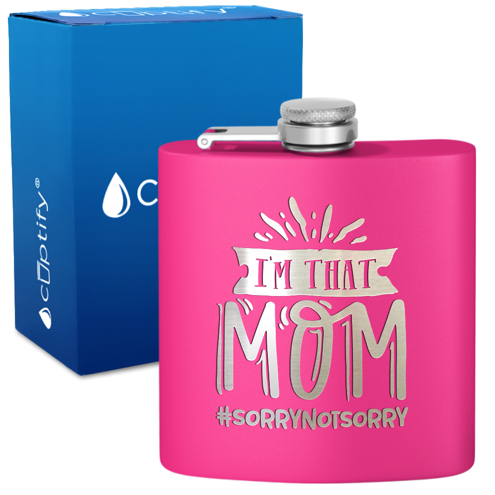 I'm That Mom 6 oz Stainless Steel Hip Flask