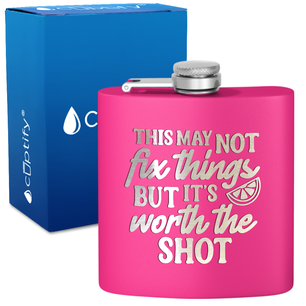 This May Not Fix Things 6 oz Stainless Steel Hip Flask