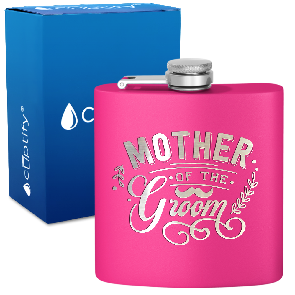 Mother of the Groom 6 oz Stainless Steel Hip Flask