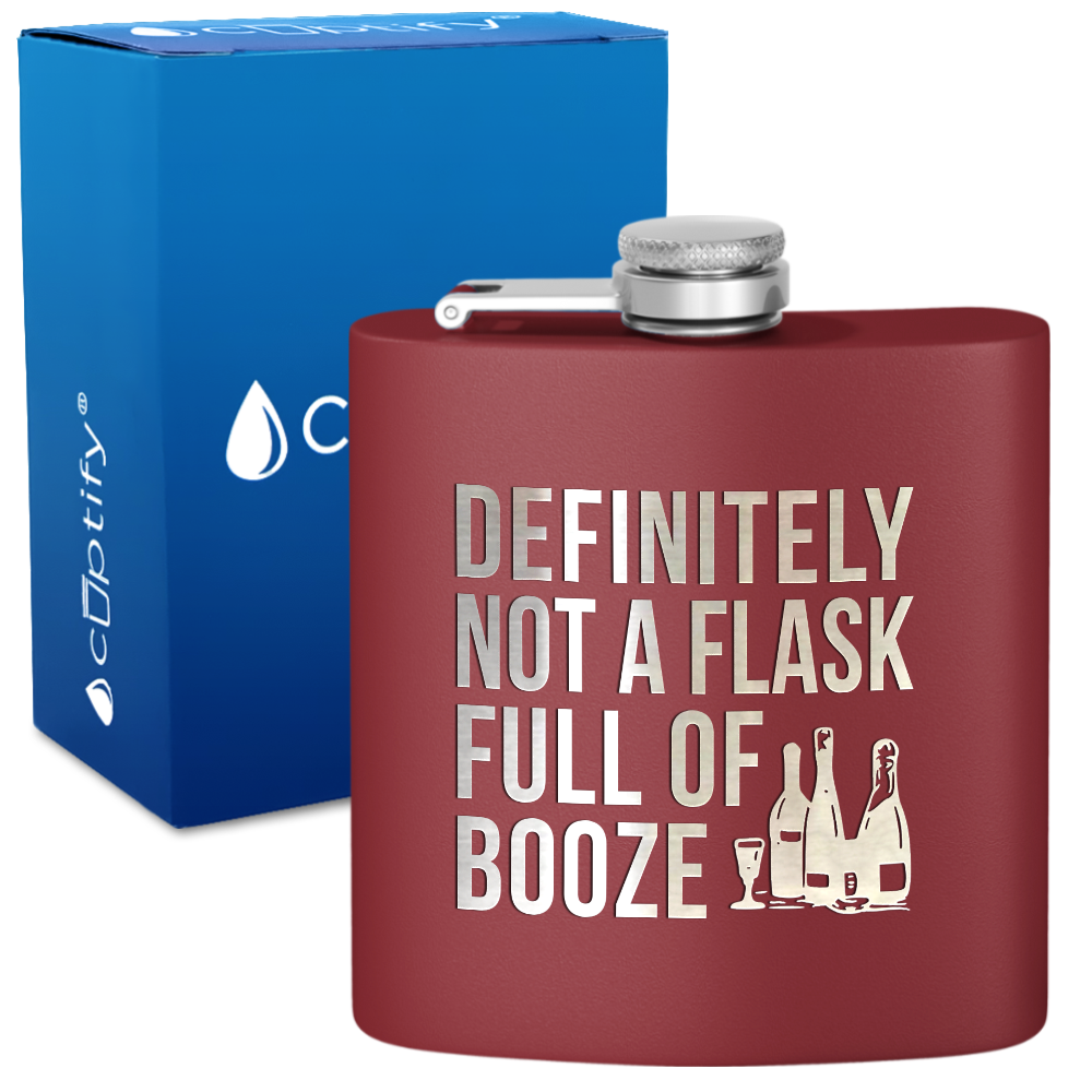 Definitely Not a Flask 6 oz Stainless Steel Hip Flask